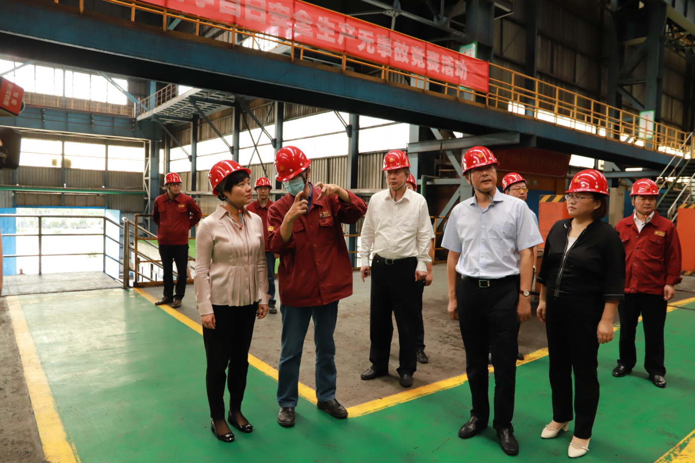 市委書記蔡麗新一行來(lái)淮鋼走訪調(diào)研